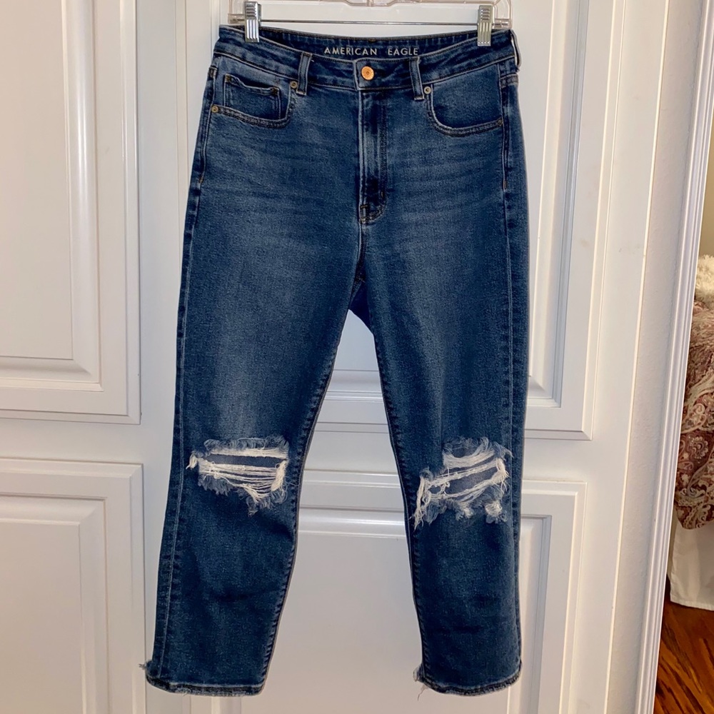 American Eagle Stretch Mom Jeans (size 6 X-Short)